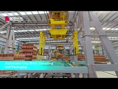 Sistema de descarga y embalaje de ladrillos de arcilla de fabricación de ladrillos