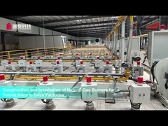Quemadores de gas natural para hornos de túnel en fábricas de ladrillos