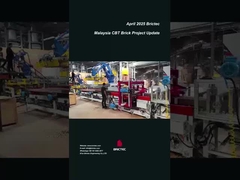 Máquina de ladrillo de arcilla en línea de producción y proceso de construcción en Malasia Proyecto CBT